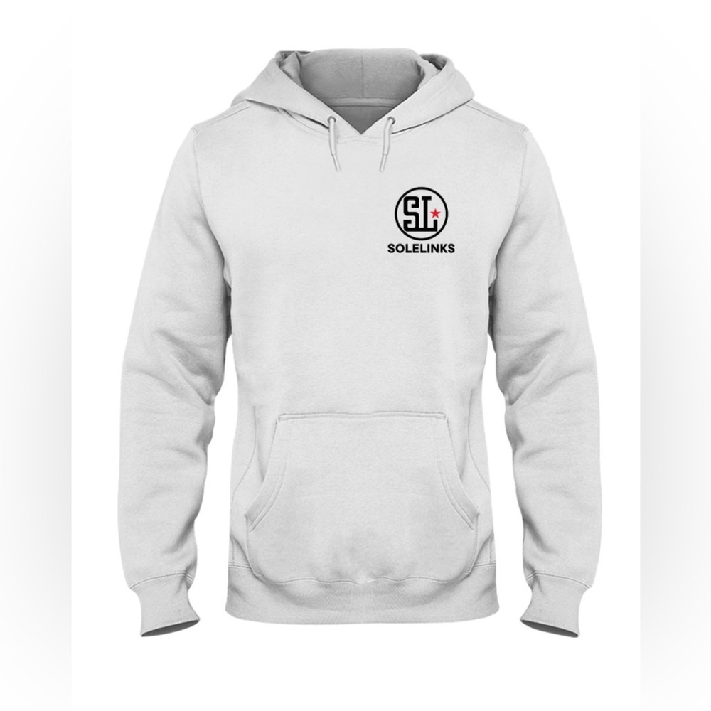 EUC SOLELINKS Grey Fleece Unisex Hoodie Hooded Sweatshirt Size XL